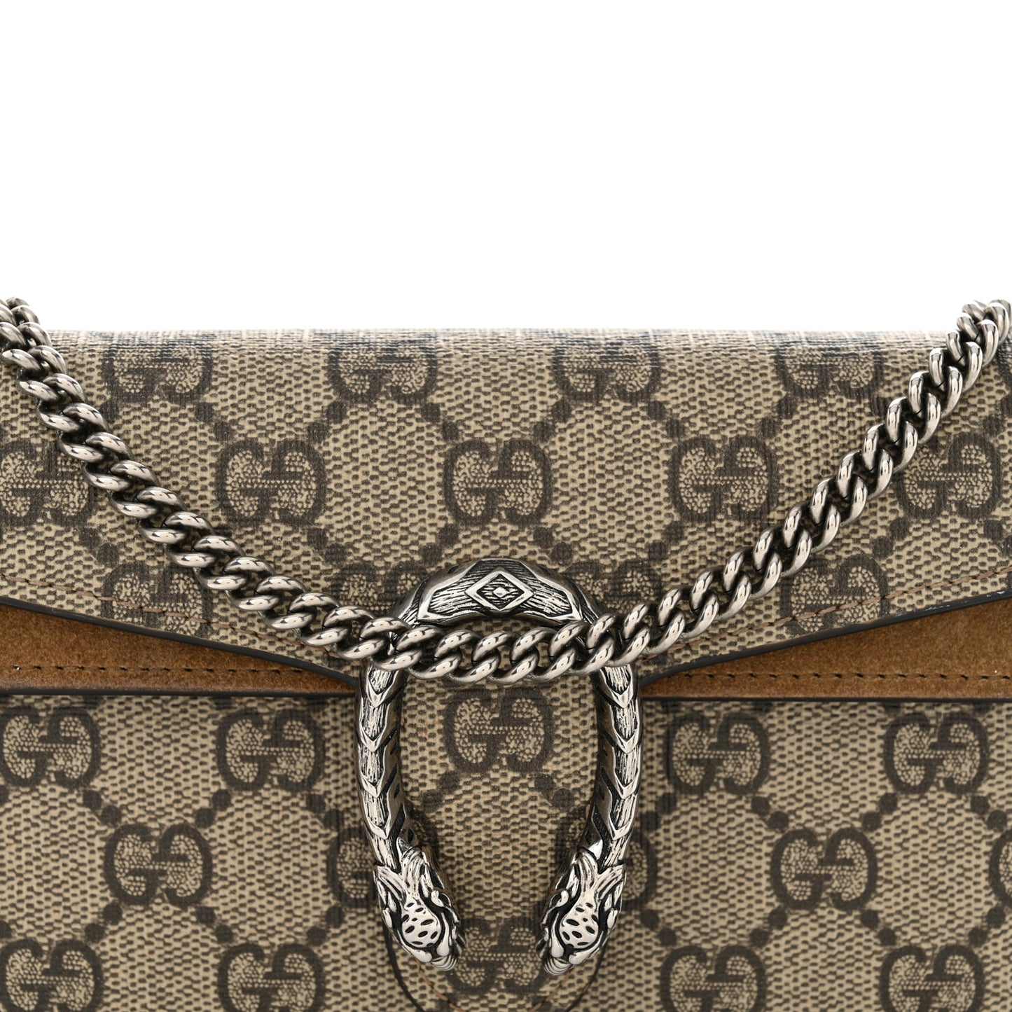 GG Supreme Monogram Super Mini Dionysus Shoulder Bag Taupe
