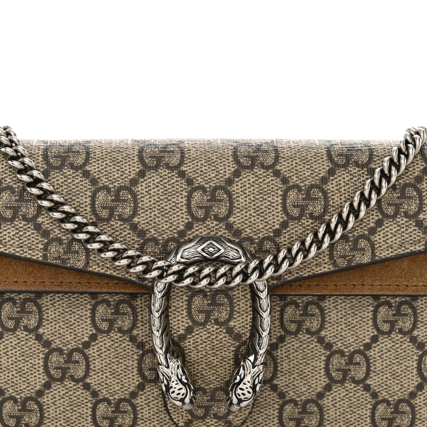 Gucci GG Supreme Monogram Super Mini Dionysus Shoulder Bag Taupe 7 of 11