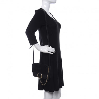 Chloe Suede Calfskin Small Faye Shoulder Bag Black 2 of 9