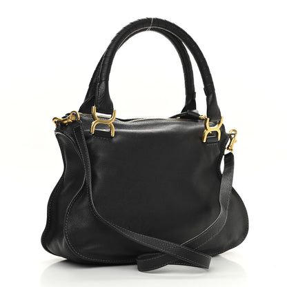 Chloe Calfskin Large Marcie Satchel Black 3 of 13
