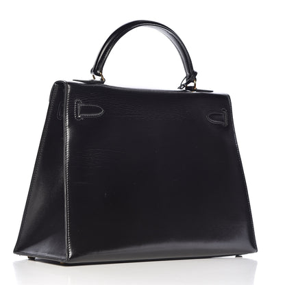 Hermes Box Kelly Sellier 32 Black 3 of 38