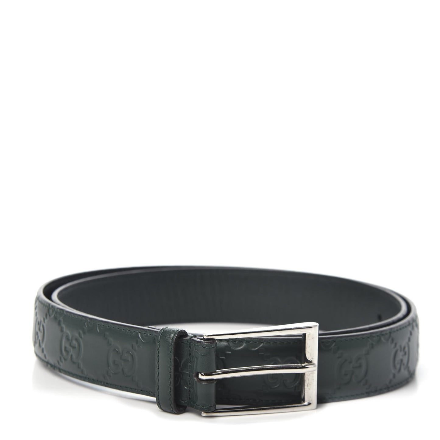 Guccissima Signature 30mm Belt 105 42 Verde