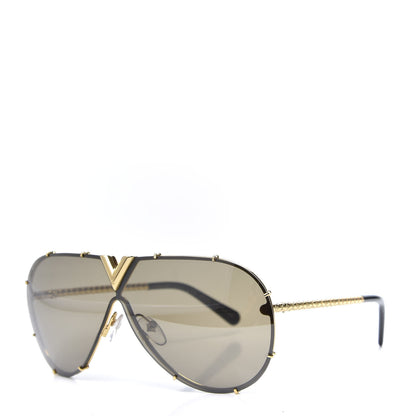 Louis Vuitton Metal LV Drive Sunglasses Z0897W Black Gold 1 of 9