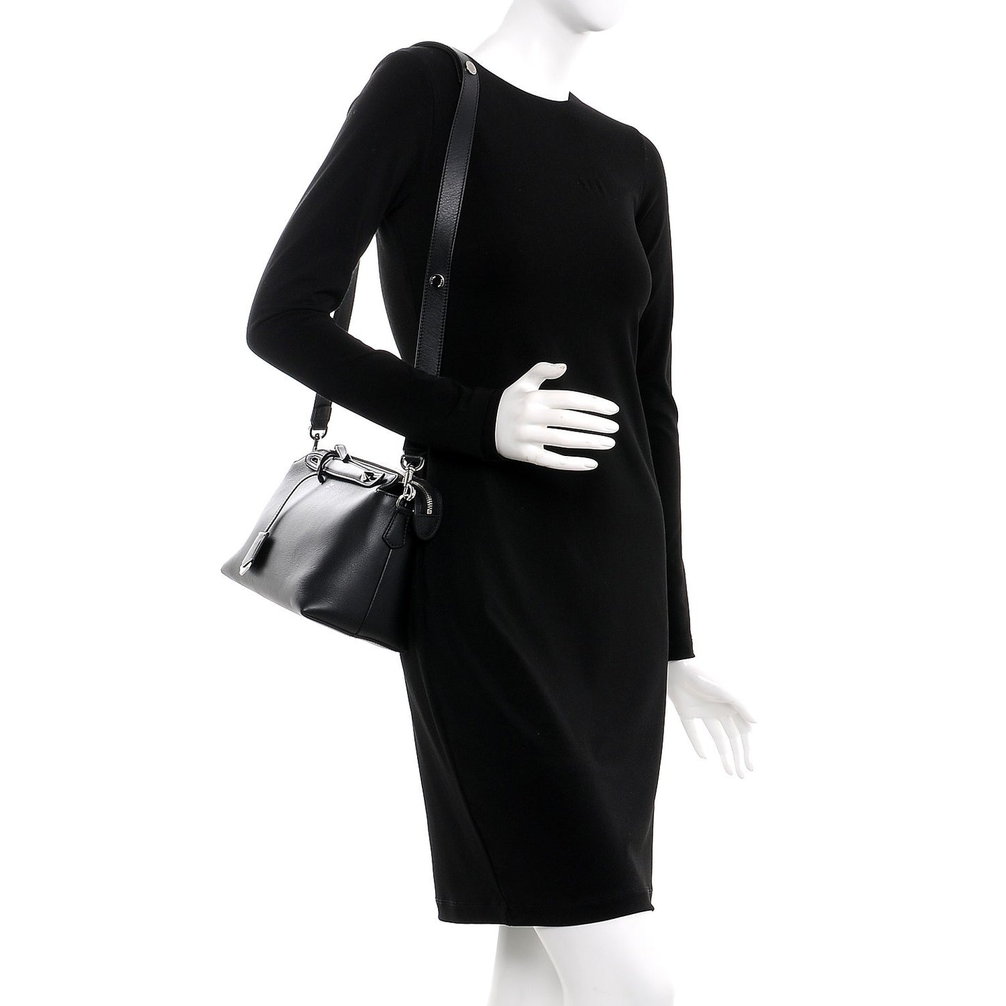 Vitello Dolce Medium By The Way Boston Bag Black