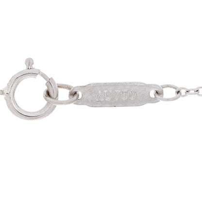 Tiffany 18K White Gold Diamond Knot Key Pendant Necklace 6 of 6