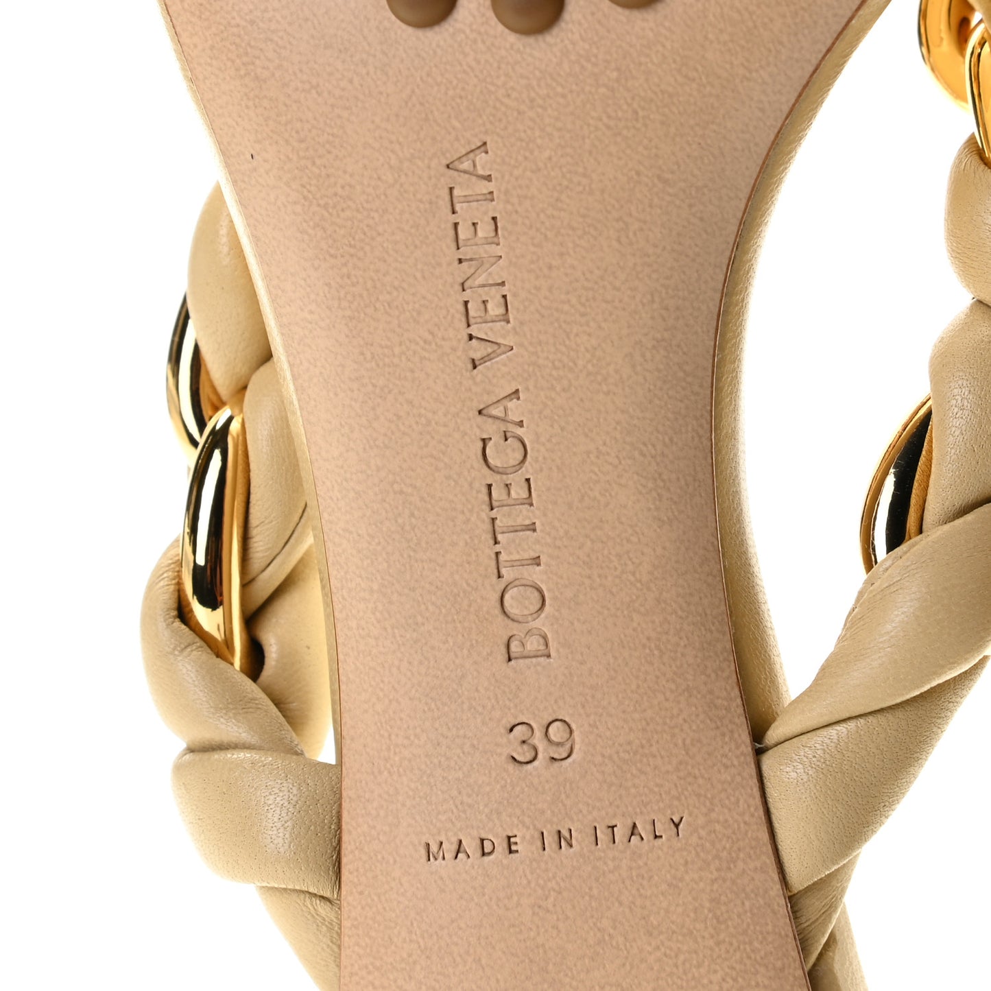 Nappa Dot Sandals 39 Cane Sugar