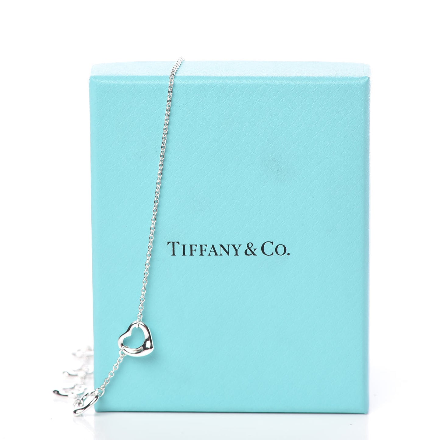 Sterling Silver Elsa Peretti 5 Open Hearts Necklace