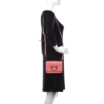 Burberry Goatskin Mini D-Ring Bag Bright Coral Pink 2 of 10