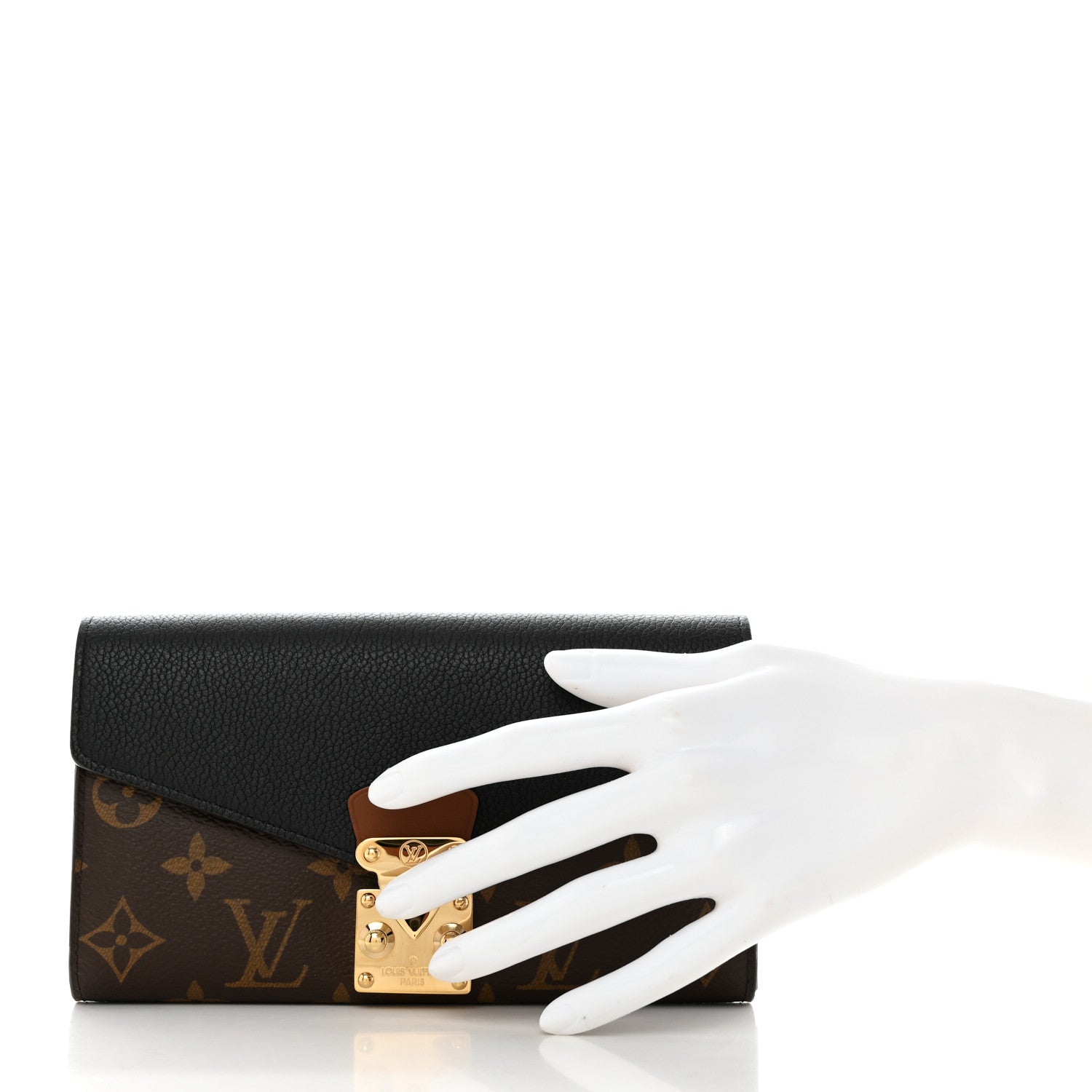 Louis Vuitton Monogram Pallas Wallet Black 2 of 6