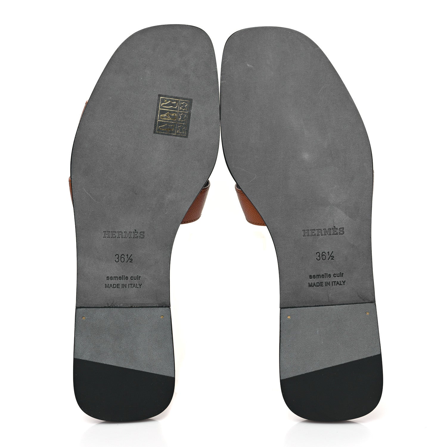 Hermes Epsom Oran Sandals 36.5 Naturel 5 of 9