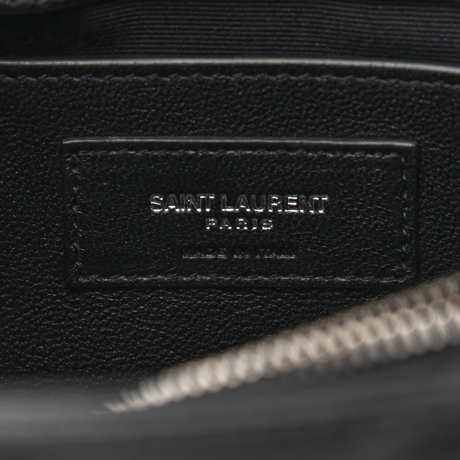 Saint Laurent Calfskin Y Quilted Monogram Small Loulou Chain Satchel Black 5 of 8