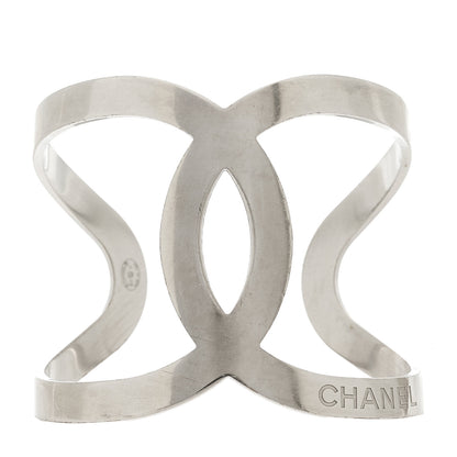 Chanel Metal CC Cuff Silver 1 of 5