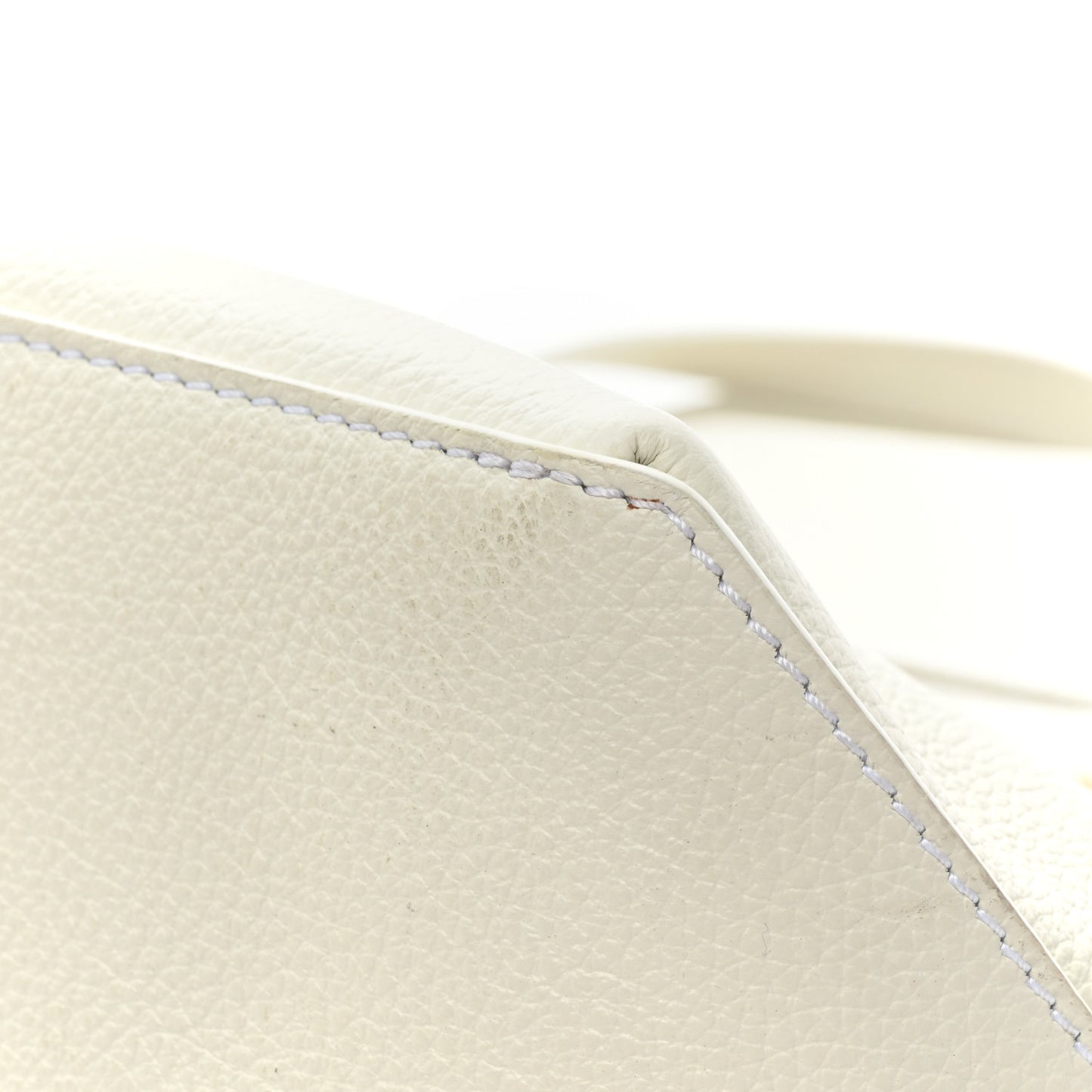Calfskin Small East West Sense Tote White