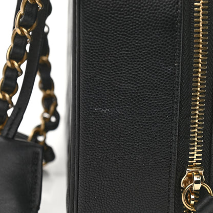Chanel Caviar Quilted Medium CC Filigree Vanity Case Black 11 of 13
