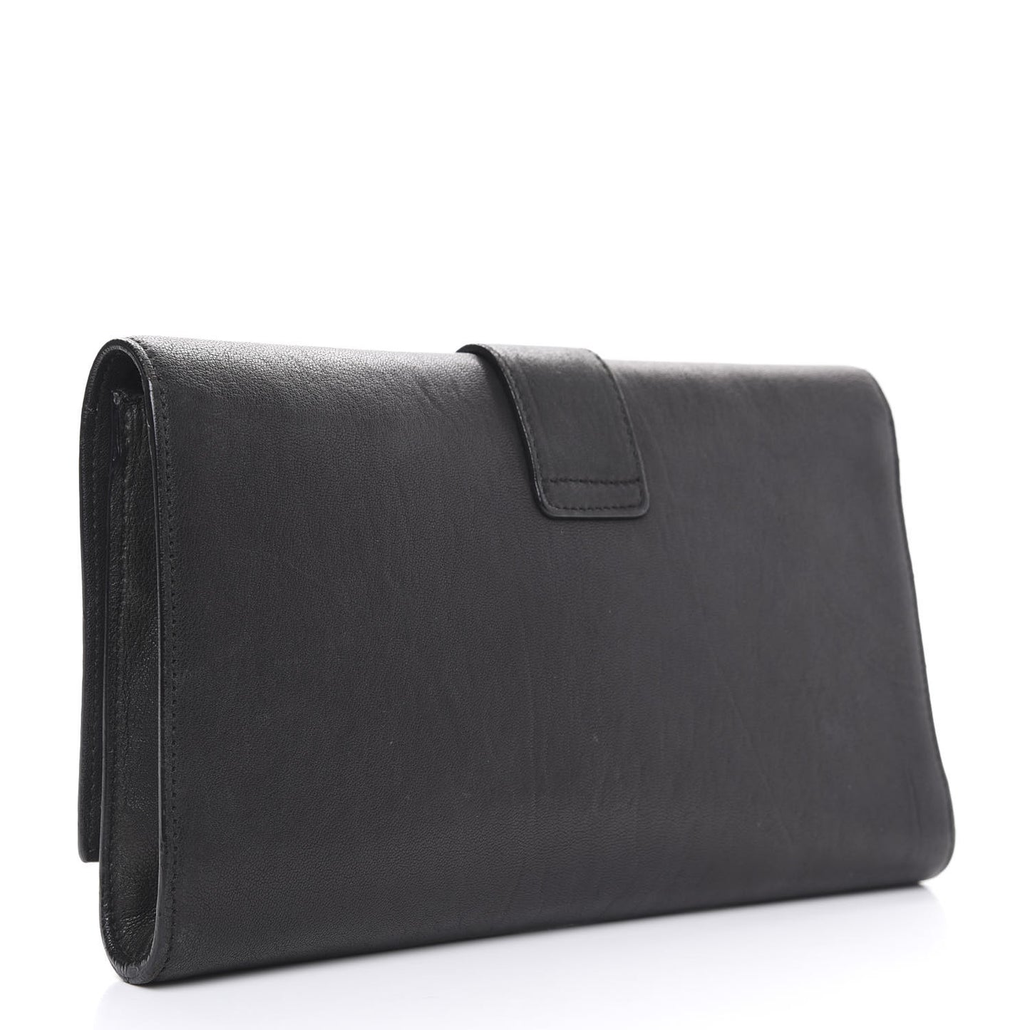 Calfskin Classic Y Ligne Clutch Black