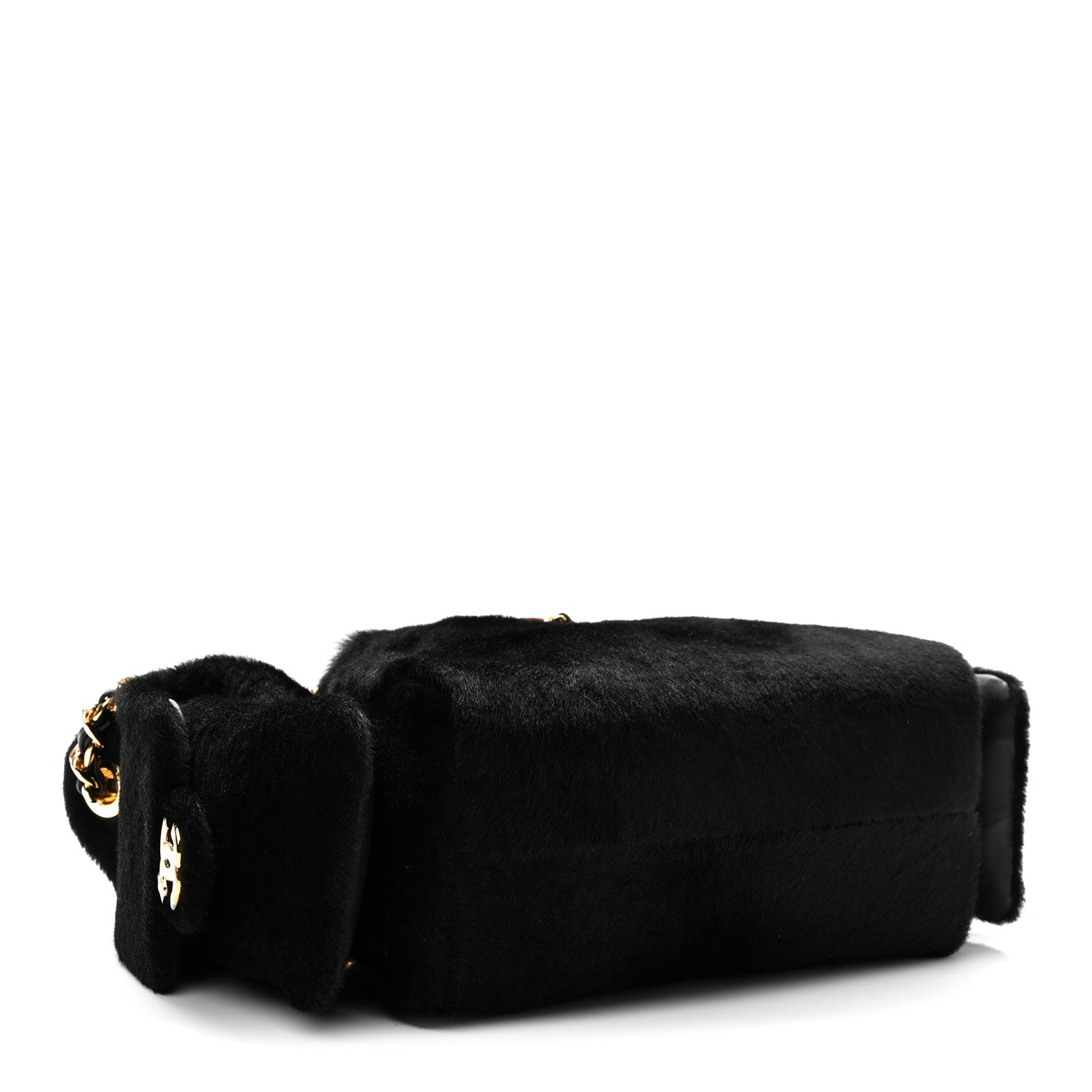 Chanel Pony Hair Mini Chanel 25 Handbag Dark Khaki Black 4 of 11