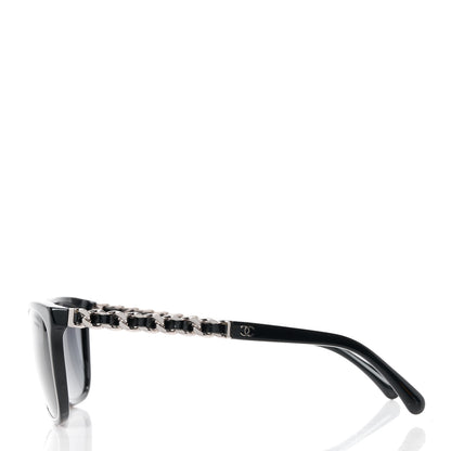 Chanel Cat Eye Chain Polarized Sunglasses 5260-Q Black 3 of 8