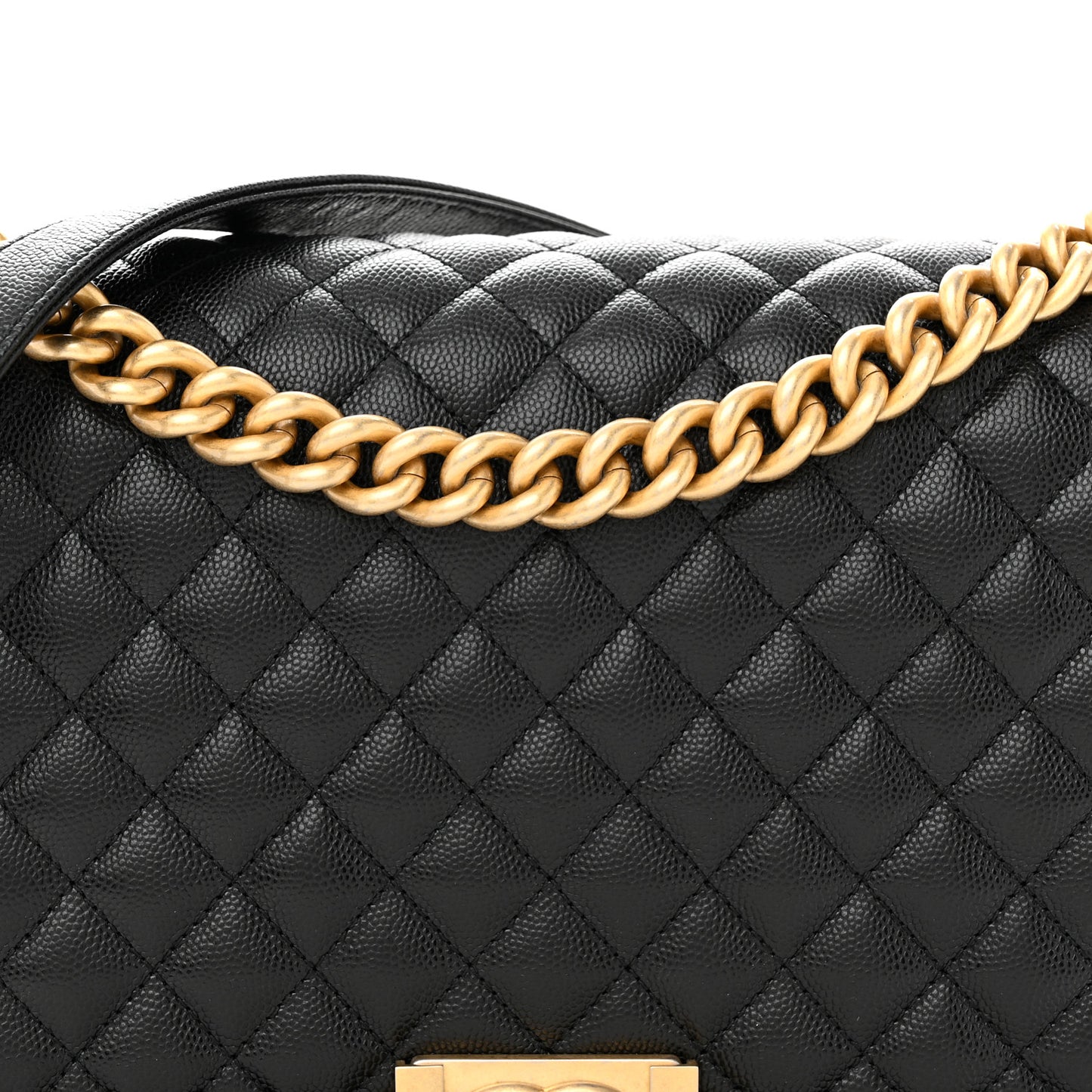 Caviar Quilted New Medium Boy Flap Black