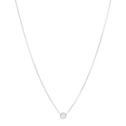 Cartier 18K White Gold Diamond LM D'Amour Pendant Necklace 1 of 5