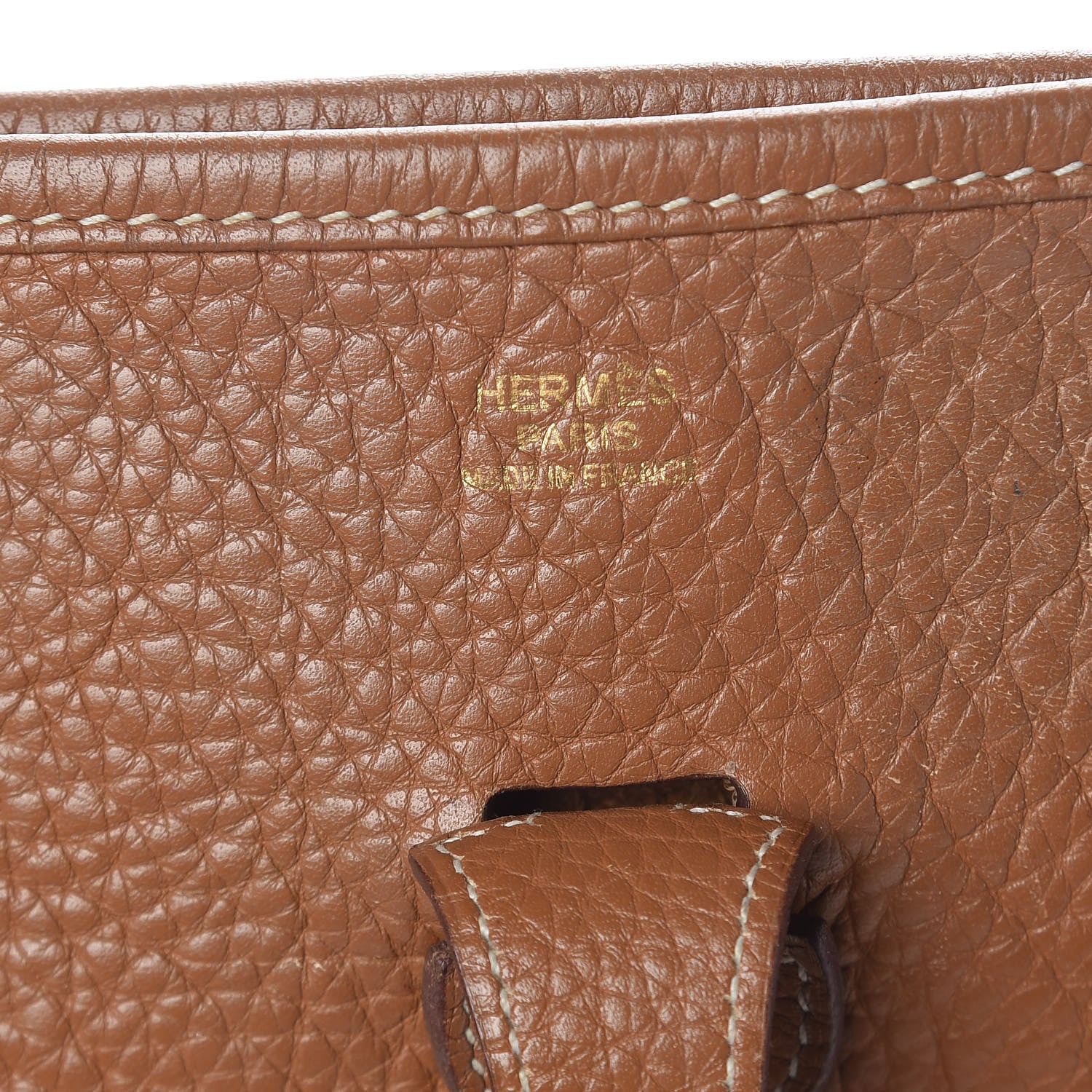 Hermes Taurillon Clemence Evelyne II PM Gold 6 of 11
