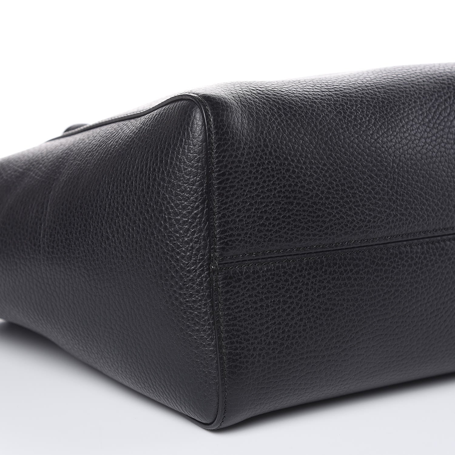 Gucci Pebbled Calfskin Small Swing Tote Black 7 of 9