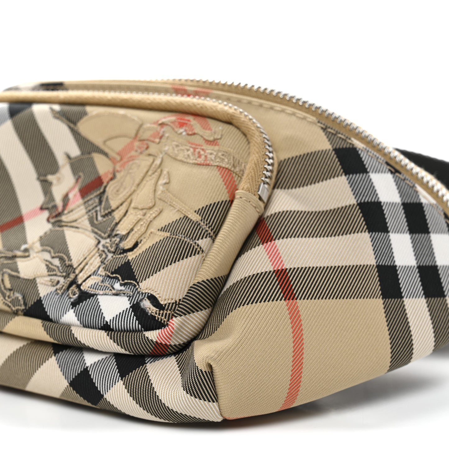 Small Check Belt Bag Sand Biege