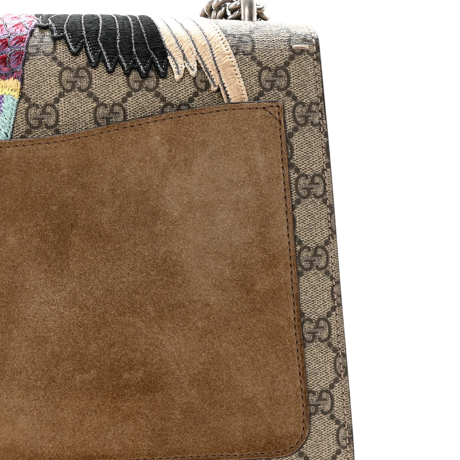 Gucci GG Supreme Monogram Embroidered Medium Dionysus Shoulder Bag Taupe 18 of 19