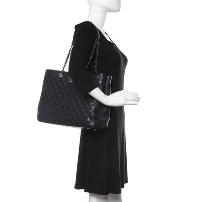 Chanel Caviar Quilted Large CC Shopping Tote Navy 2 of 10