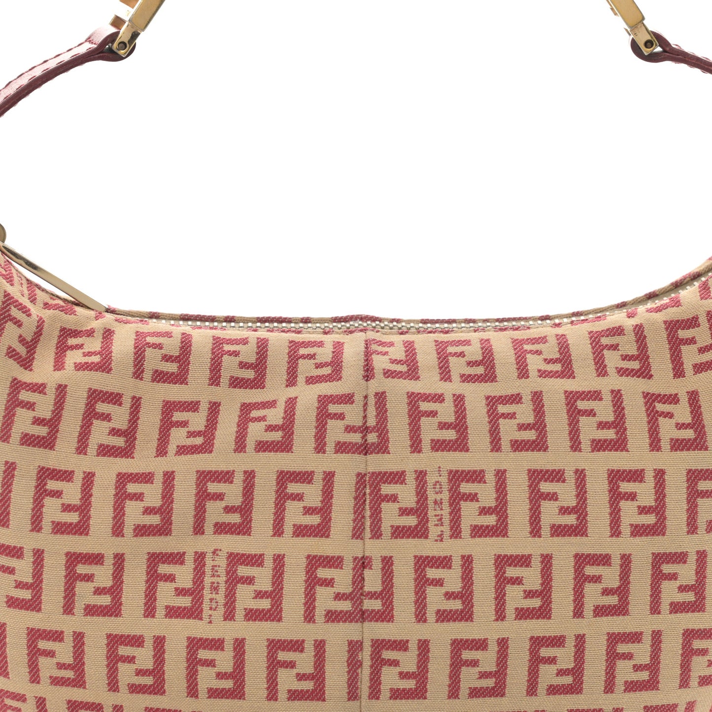 Zucchino Vitello Hobo Beige Rosso