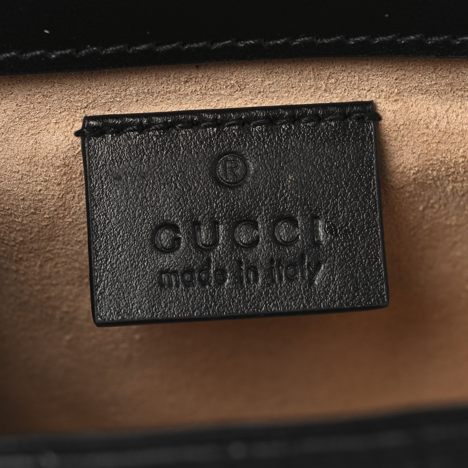 Gucci Calfskin Matelasse Aria Super Mini GG Marmont Shoulder Bag Black 6 of 11