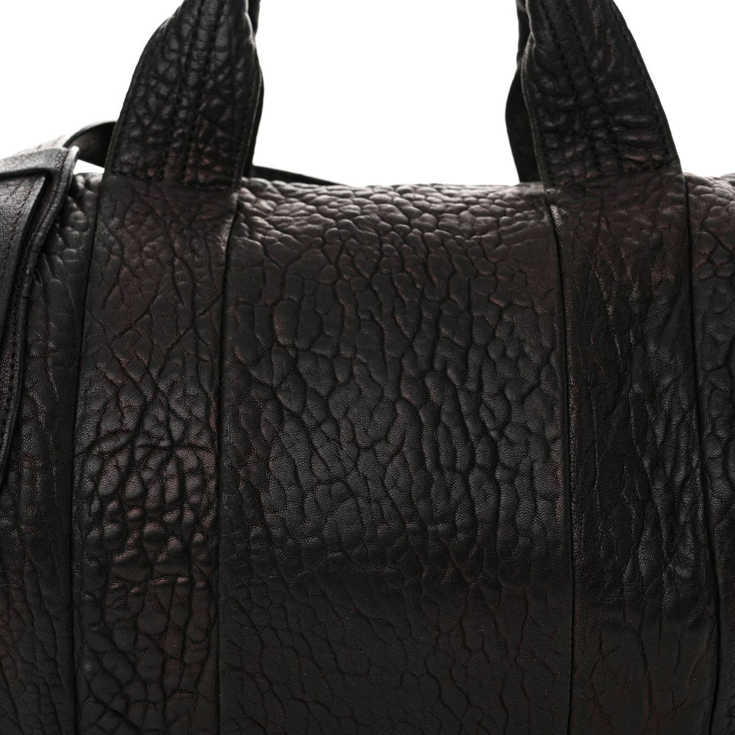 Alexander Wang Pebbled Lambskin Rocco Black Antique Brass Hardware 6 of 15