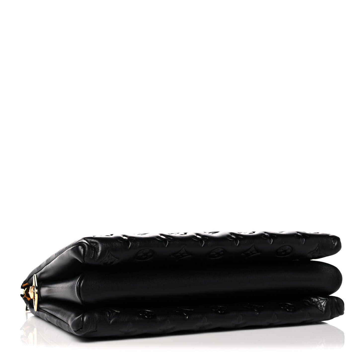 Lambskin Embossed Monogram Coussin MM Black