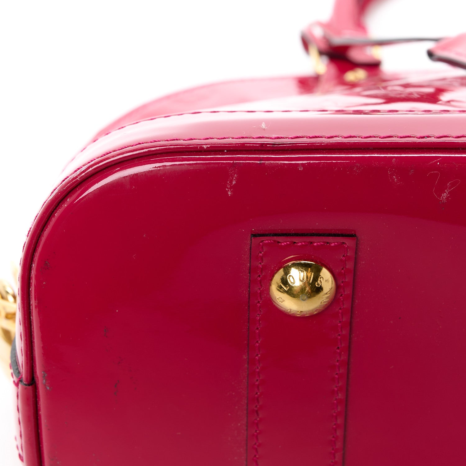 Louis Vuitton Vernis Alma PM Pomme D'Amour 16 of 16