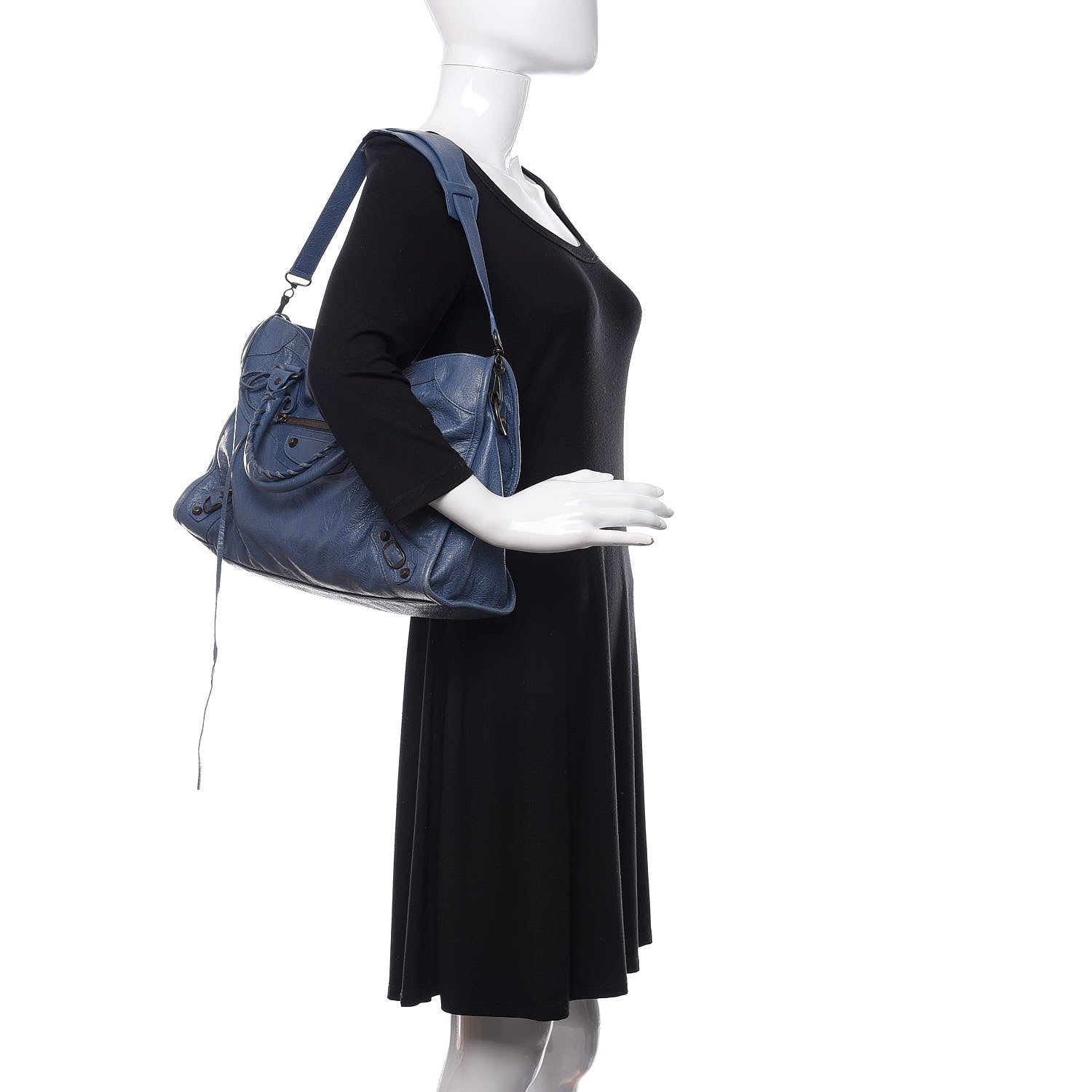 Balenciaga Agneau Classic Hardware City Bleu Persan 3 of 17