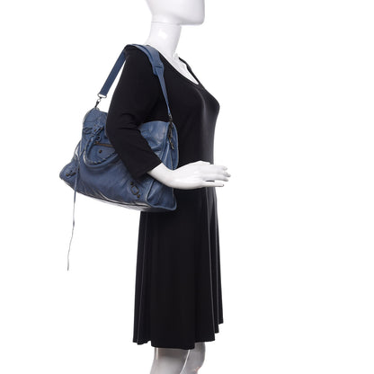Balenciaga Agneau Classic Hardware City Bleu Persan 3 of 17