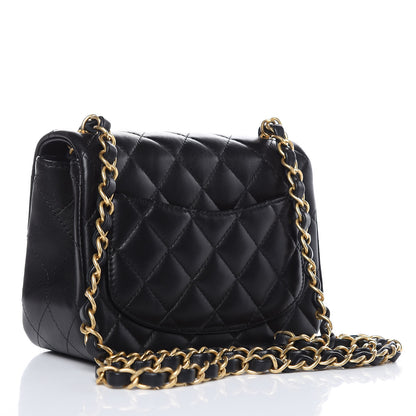 Chanel Lambskin Quilted Mini Square Flap Black 3 of 10