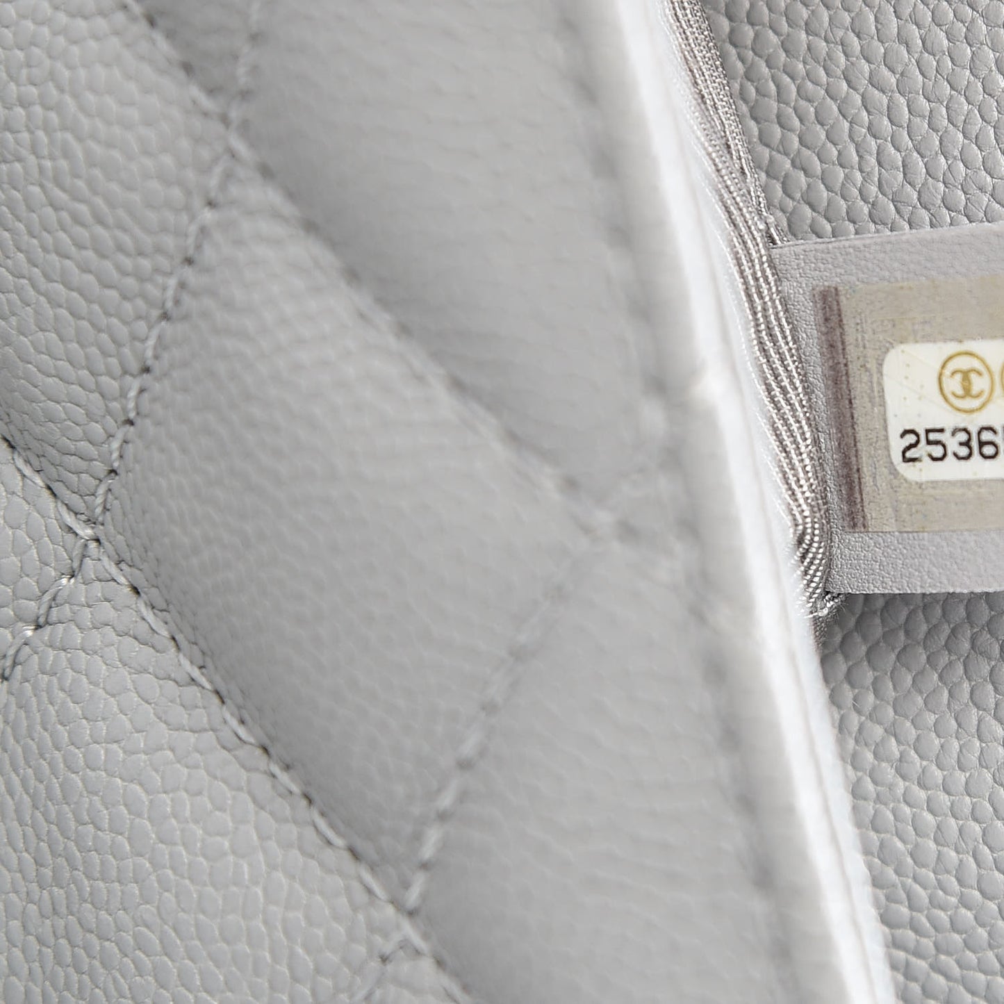Caviar Quilted Medium Urban Companion Flap Grey