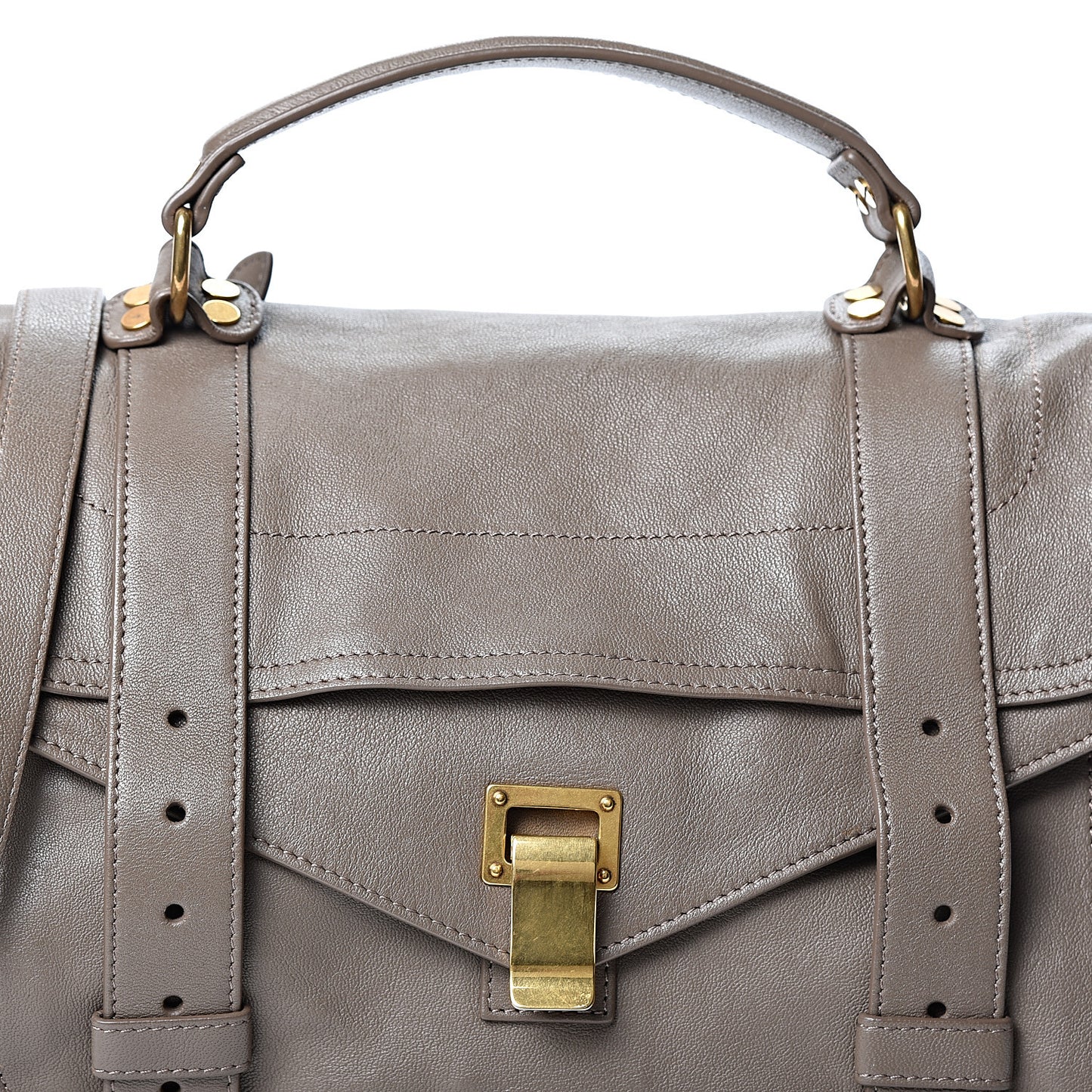 Lambskin Medium PS1 Satchel Smoke