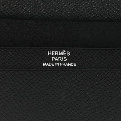 Hermes Epsom Mini Bearn Wallet Black 6 of 8