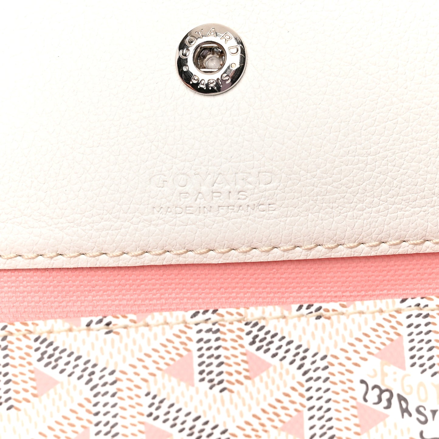 Goyardine Saint Louis Claire Voie PM White Pink