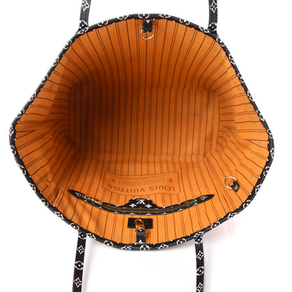 Louis Vuitton Monogram Giant Jungle Neverfull MM Black 6 of 13