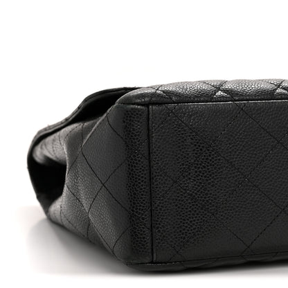 Chanel Caviar Quilted Maxi Single Flap Black 8 of 13