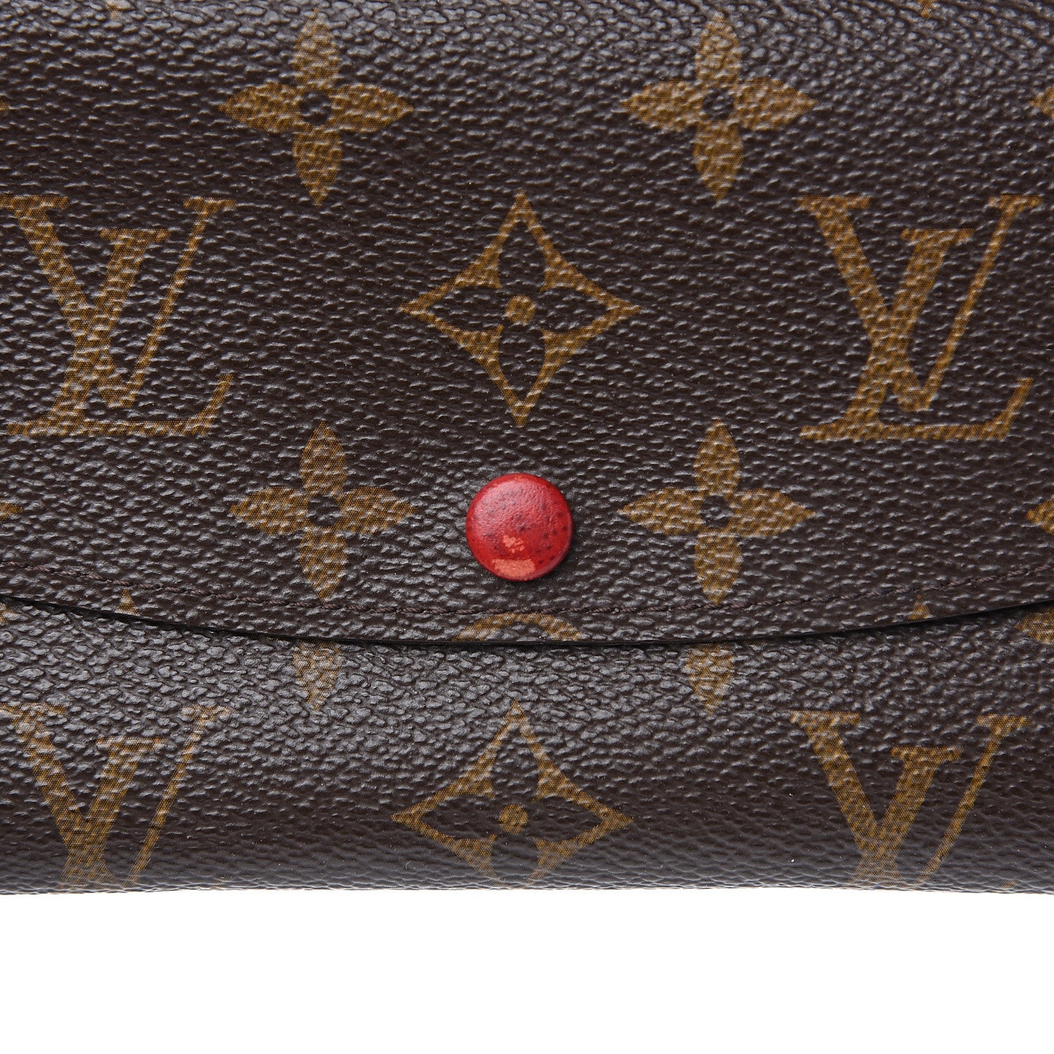 Louis Vuitton Monogram Emilie Wallet Red 6 of 11