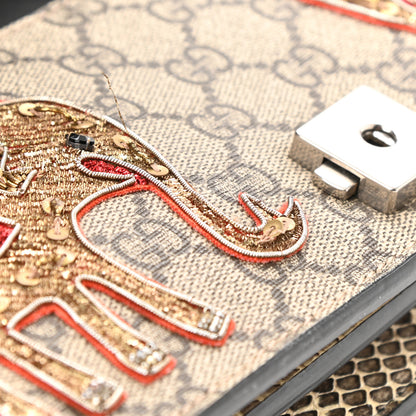 Gucci GG Supreme Monogram Elaphe Elephant Embroidered Small Dionysus Shoulder Bag 14 of 15