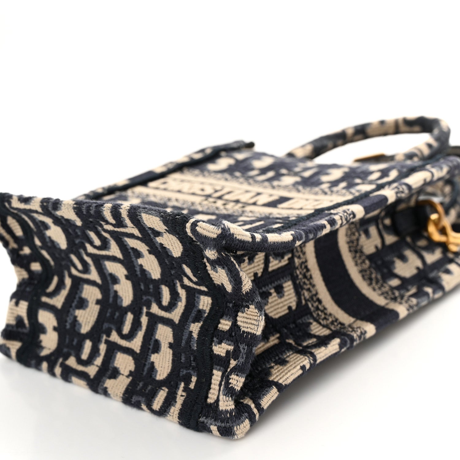 Christian Dior Oblique Mini Book Tote Phone Bag Blue 10 of 12