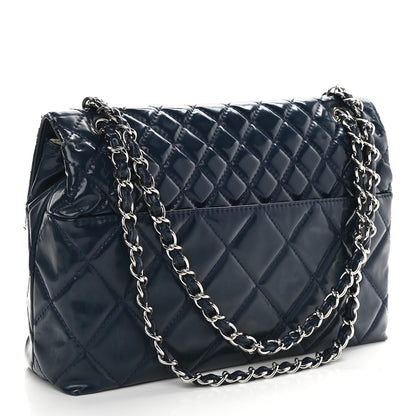 Chanel Vinyl Quilted In the Business Flap Bag Navy Blue 3 of 15