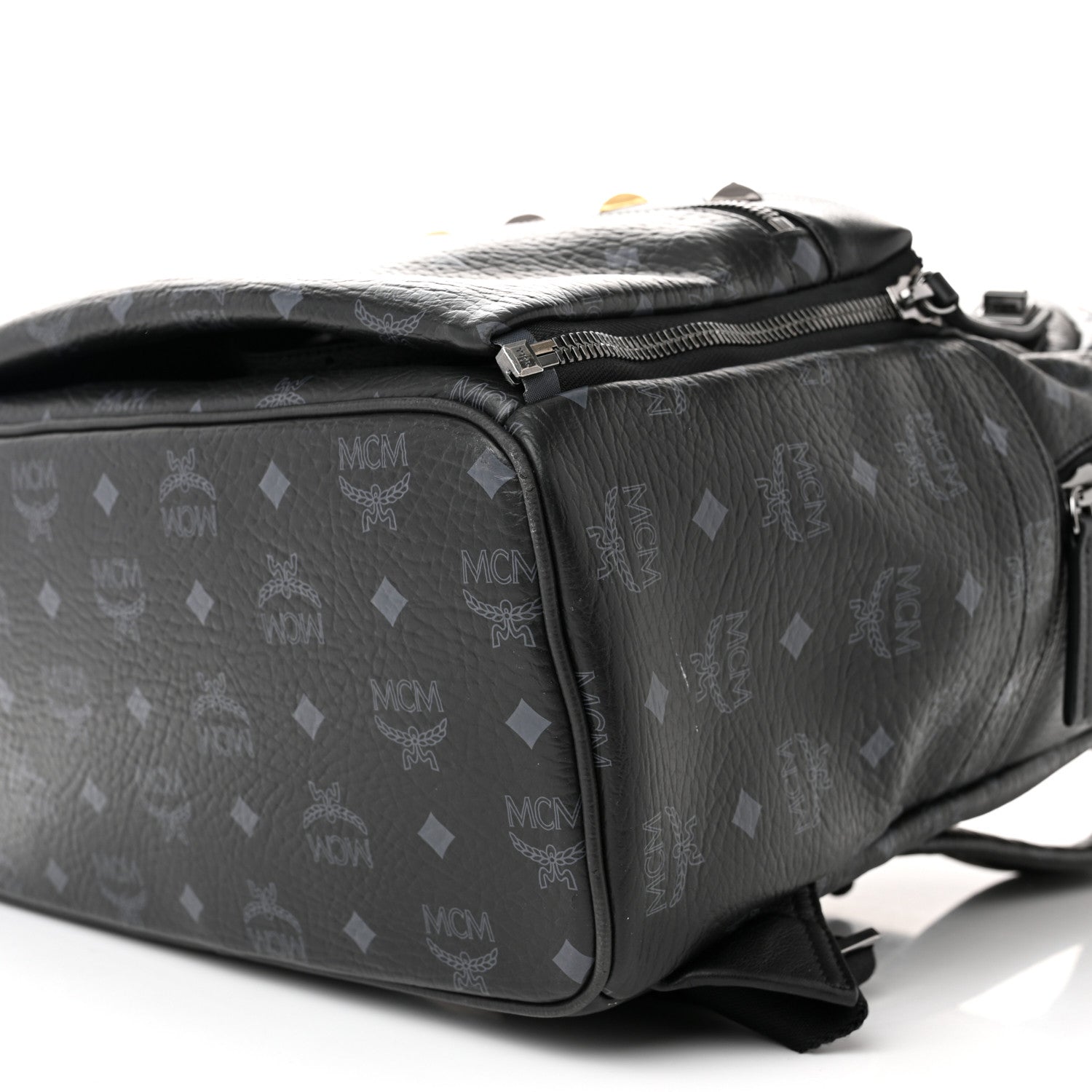 MCM Visetos Medium Stark Backpack Black 10 of 12