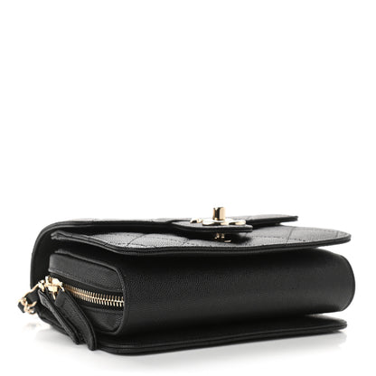 Chanel Caviar Quilted Like A Wallet Flap Black 4 of 11