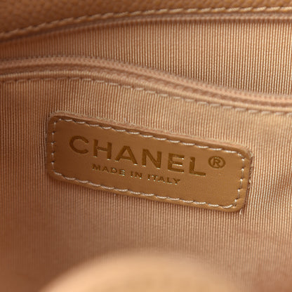 Chanel Caviar Quilted Petit Shopping Tote PST Dark Beige 6 of 16