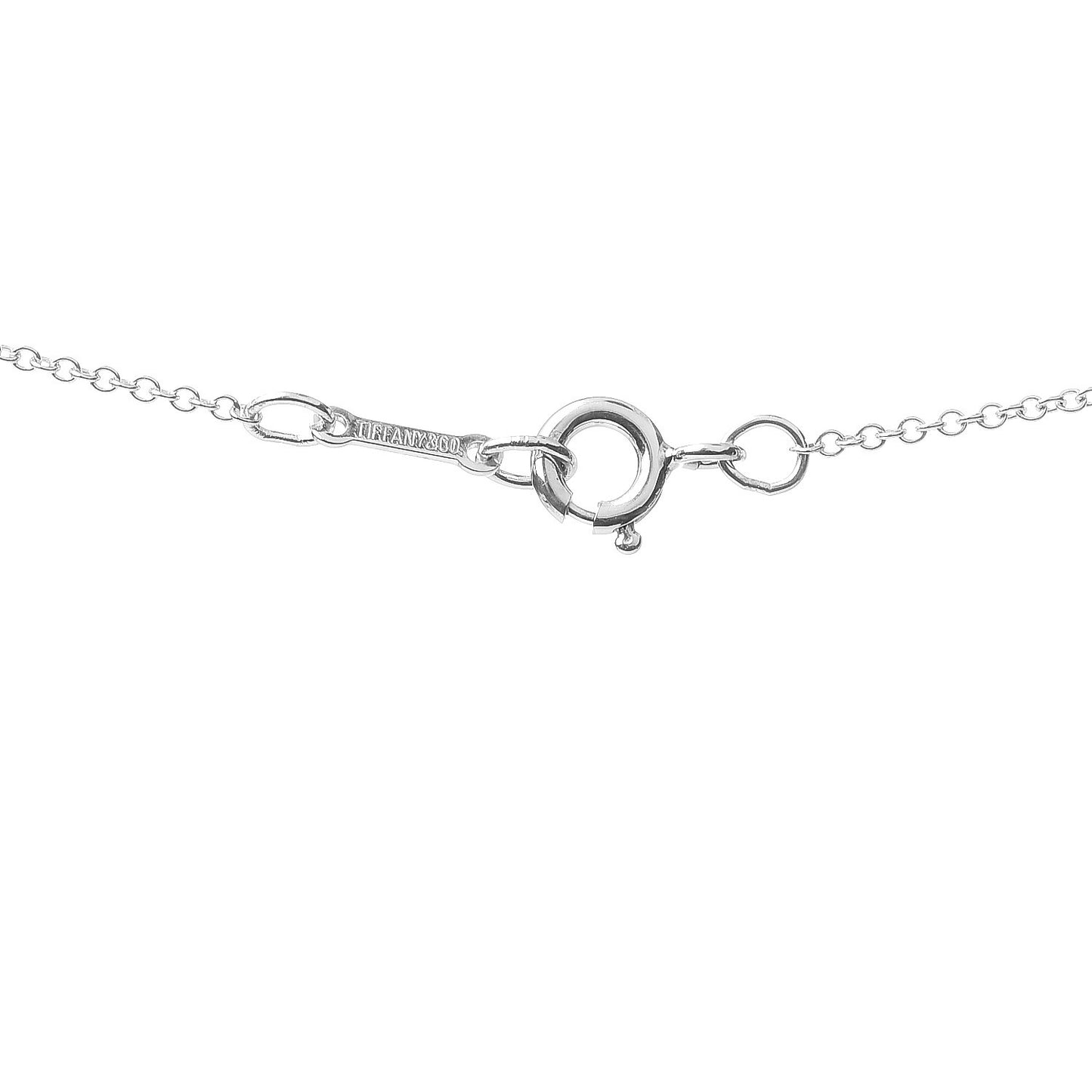 Sterling Silver 12mm Elsa Peretti Bean Pendant Necklace